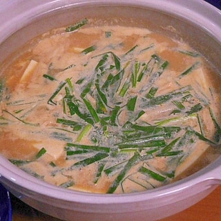 熱々、豆乳マーボー豆腐鍋